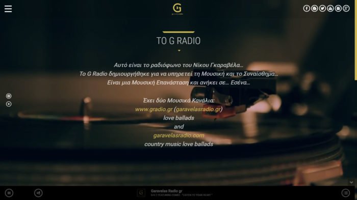 Garavelas Radio | Web Radio Ιστοσελίδα - 3