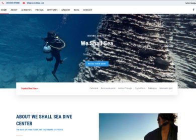 WE SHALL SEA DIVING CENTER | Ιστοσελίδα 1
